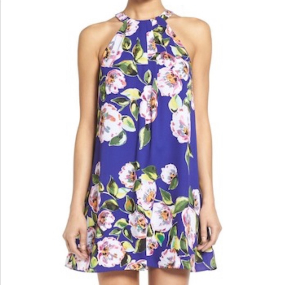 Cece by Cynthia Steffe floral trapeze dress sz 6
